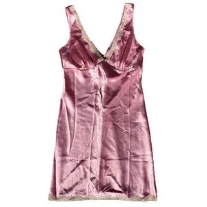 Vintage victoria’s secret lace satin slip dress